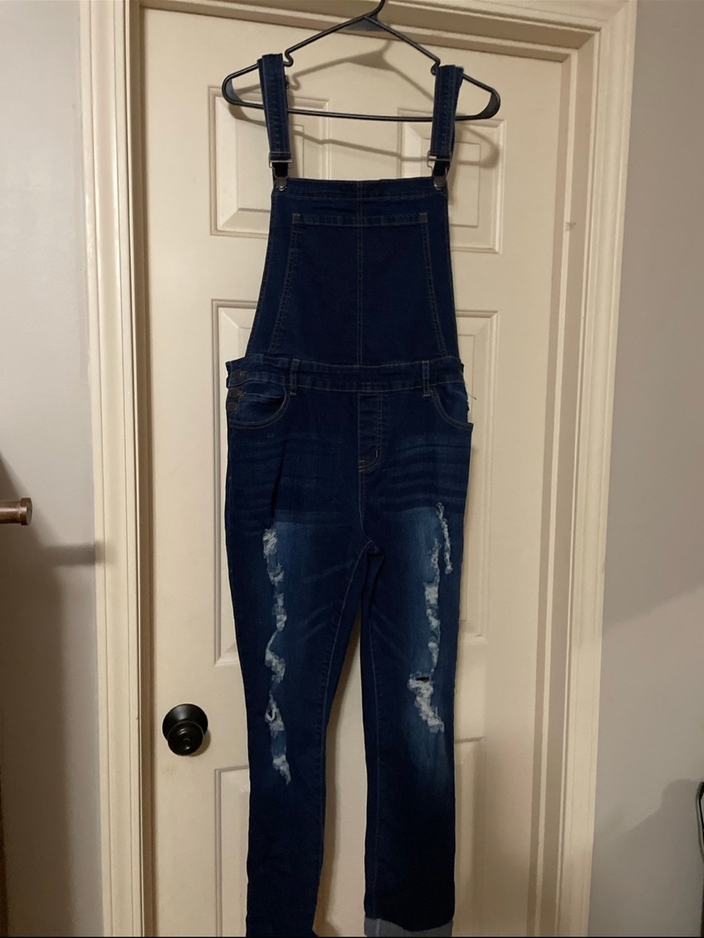 Dark Blue Denim Overalls Women’s Jeans